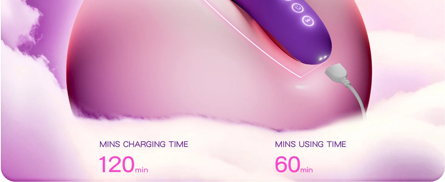 2024 Tapping Flapping Dildo Vibrator for Women 
With 3 Replaceable Head G Spot Vagina Massager