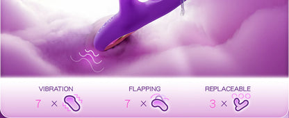 2024 Tapping Flapping Dildo Vibrator for Women 
With 3 Replaceable Head G Spot Vagina Massager