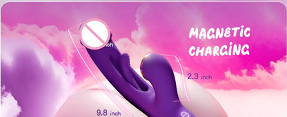 2024 Tapping Flapping Dildo Vibrator for Women 
With 3 Replaceable Head G Spot Vagina Massager