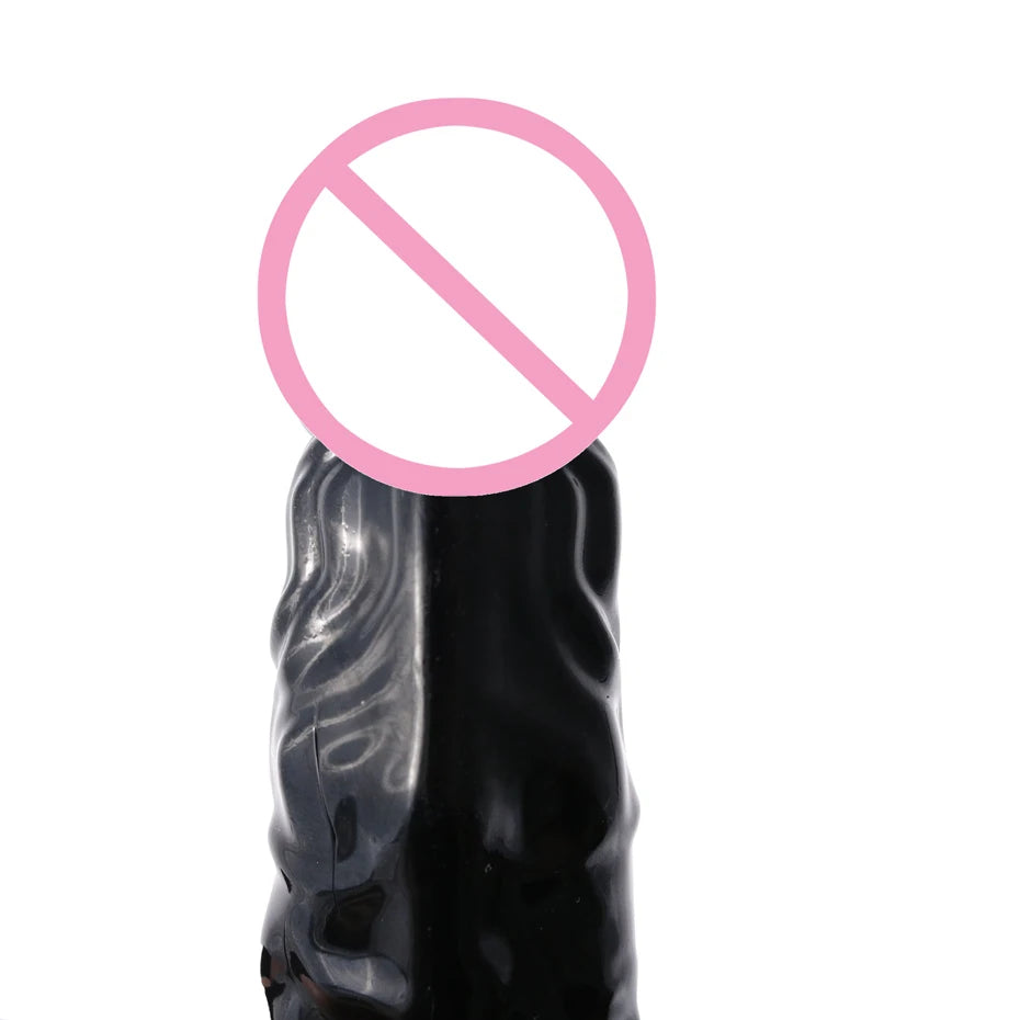 Black Realistic Strap-On Dildo for Beginners 
Silicone Waterproof Harnesses