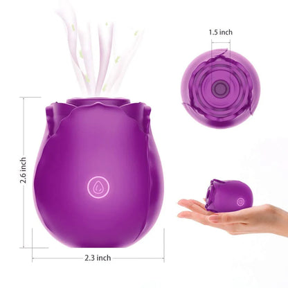 Rose Nipple Sucking Vibrator With 7 Intense Settings