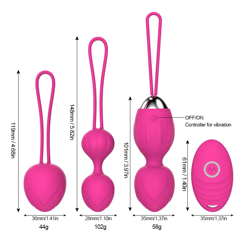 10 Speed Vibrator Ben wa ball with Wireless Controller