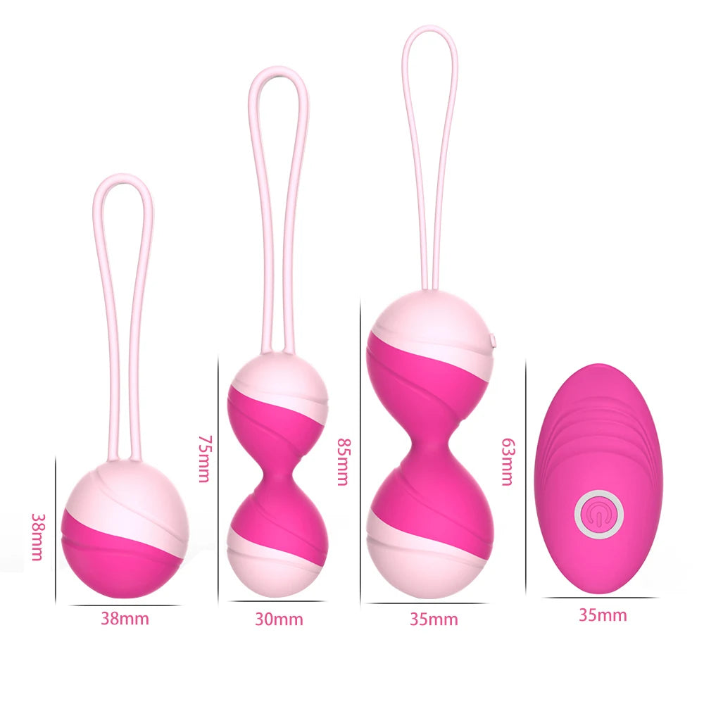 Kegel Balls w/a Remote Control for Vaginal Tightness