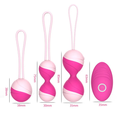 Kegel Balls w/a Remote Control for Vaginal Tightness