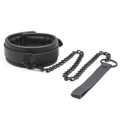 All Adjustable Leather Handcuffs, Ankle Cuffs, and Neck Collar Slave Set