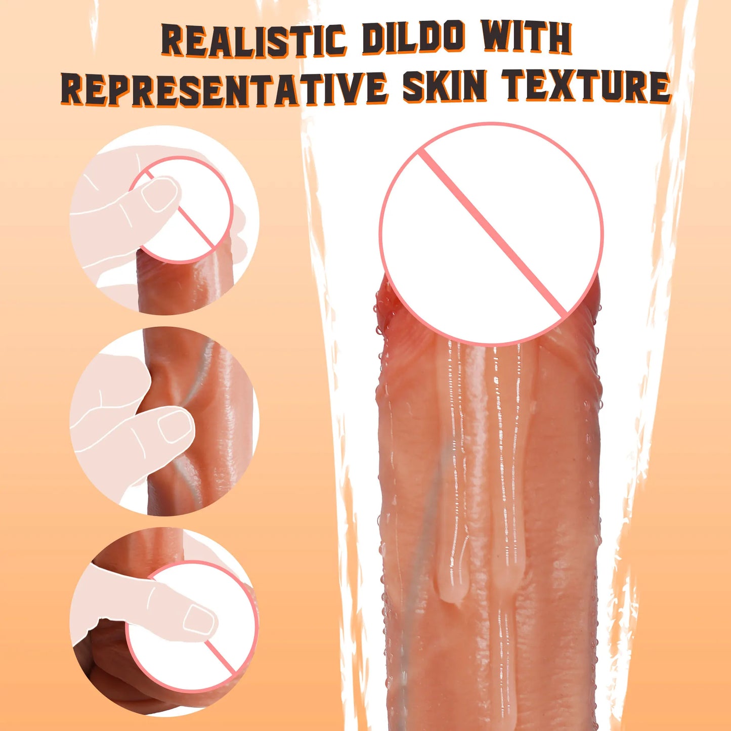 Realistic Dildo Vibrator for Women Thrusting Wireless APP Bluetooth