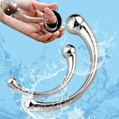 Stainless Steel /Glass Anal Butt Plug