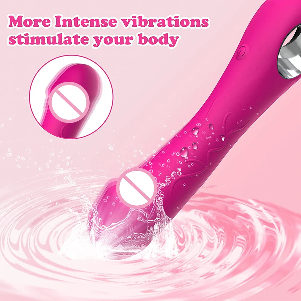 G-Spot Vibrator Dildo for Women 
Powerful 10 Speeds Soft Silicone