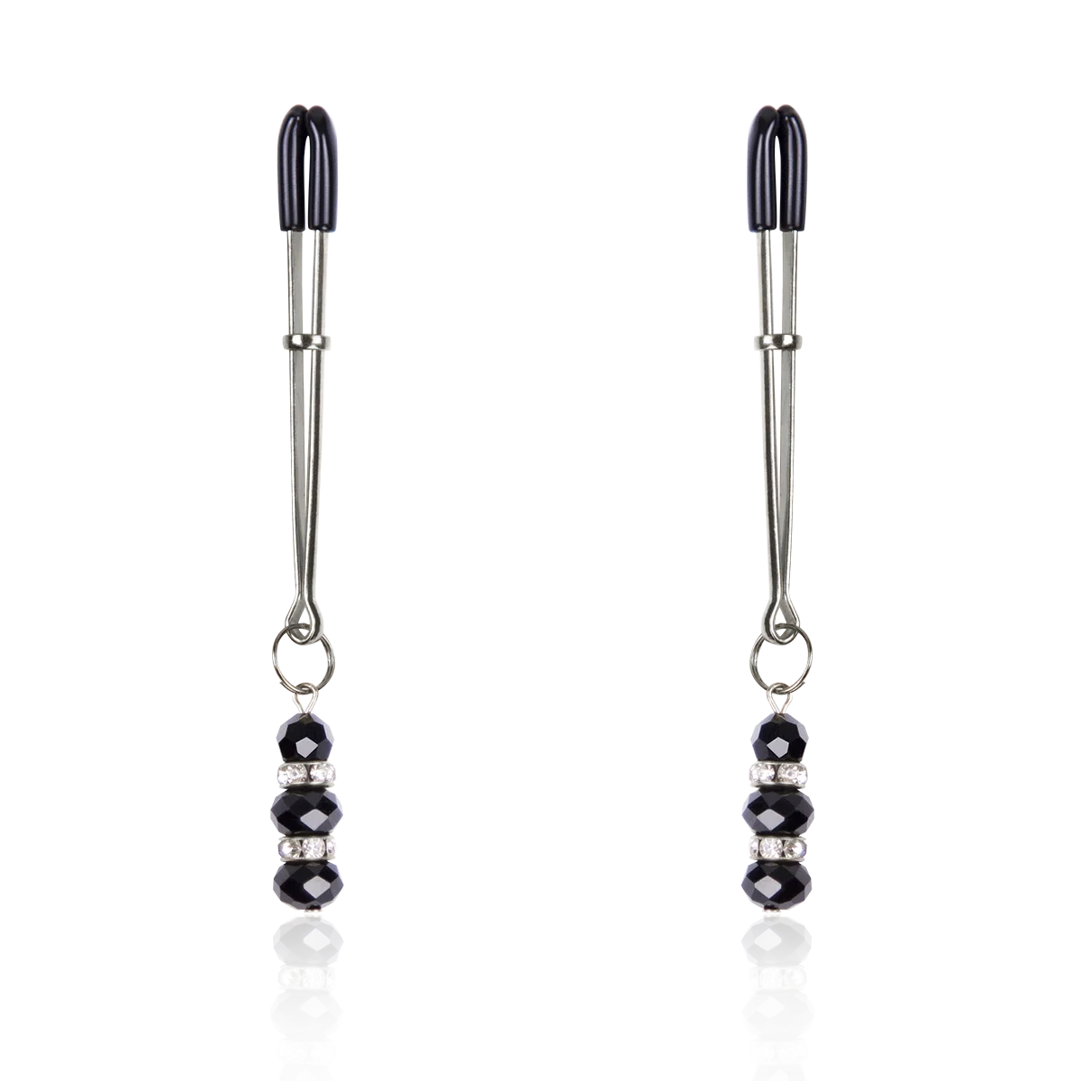 Crystal Beads Bondage Nipple Clamps