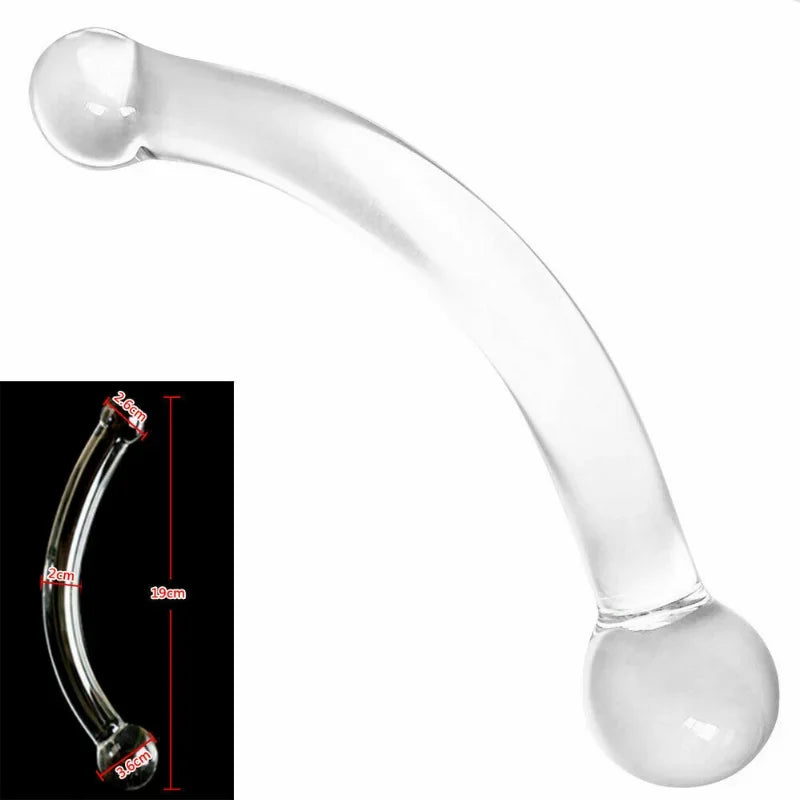 Stainless Steel /Glass Anal Butt Plug