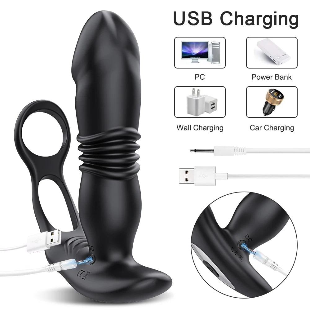 Male Thrusting Prostate Massager Bluetooth APP Control