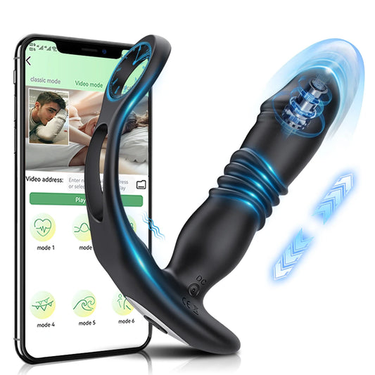 Male Thrusting Prostate Massager Bluetooth APP Control