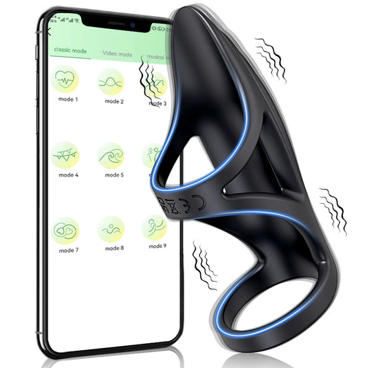 Vibrating Cock Ring with APP