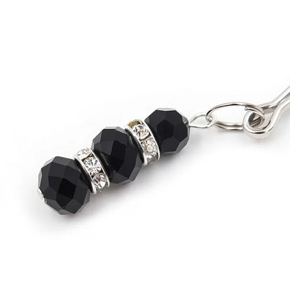 Crystal Beads Bondage Nipple Clamps