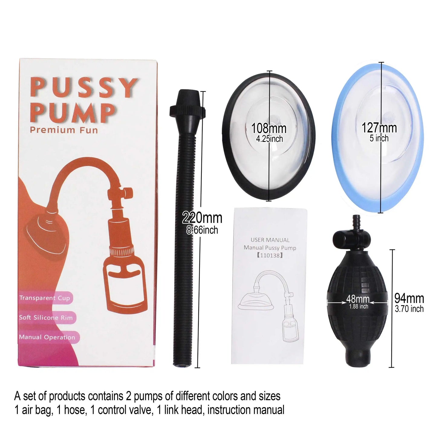 Manual Press Ball Vagina Pump