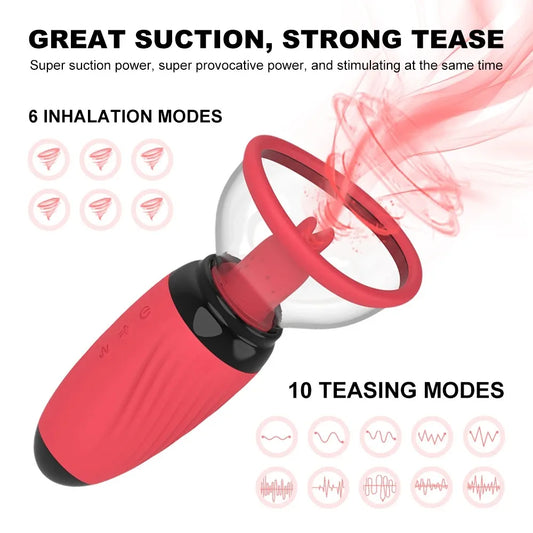 10 Speed Vibration Tongue Vibrators