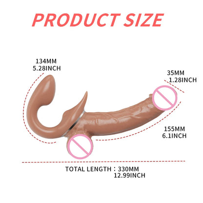 Strapless Strap-on Dildo Vibrator For Women