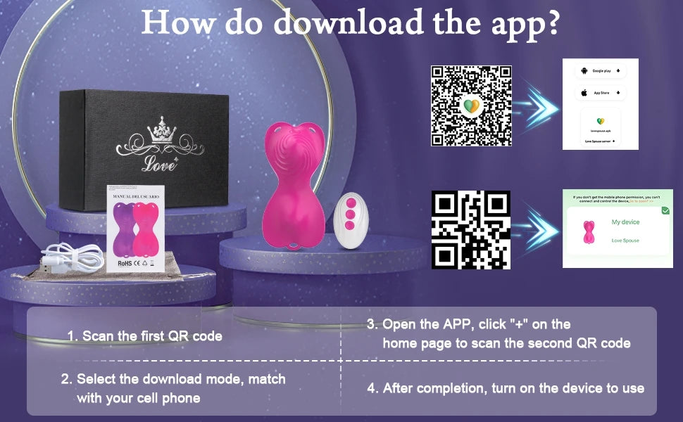 Wearable Butterfly Vibrator For Women 
APP Remote Control