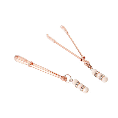 Crystal Beads Bondage Nipple Clamps