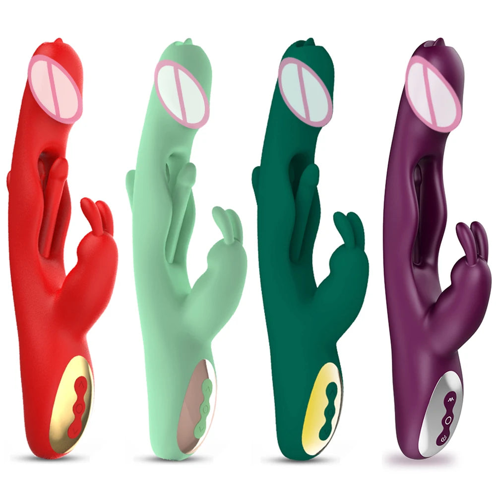 Rabbit Vibrator for Women G Spot 
Tapping Flapping Clit Stimulator