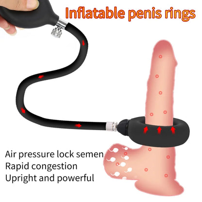 Inflatable Silicone Anal Butt Plug