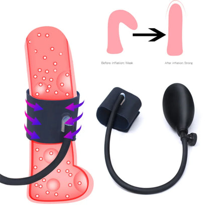 Inflatable Silicone Anal Butt Plug